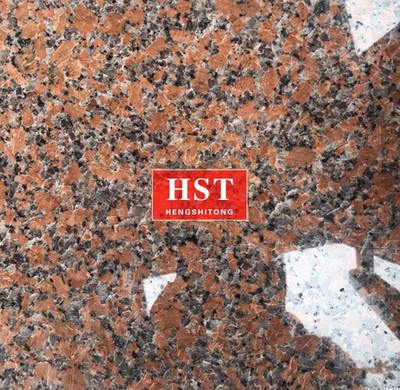 天山红花岗岩 光面