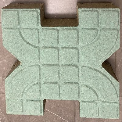 绿色X型植草砖