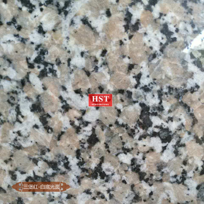 三宝红白底-毛光板