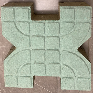 绿色X型植草砖