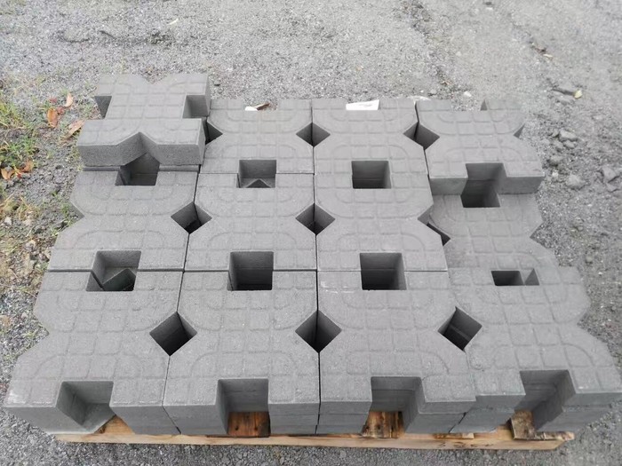 灰色X型植草砖1