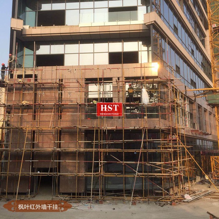湖南长沙枫叶红荔枝面幕墙工程项目