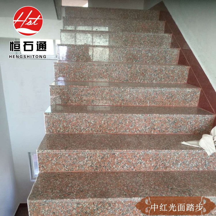 关于枫叶红石材台阶踏步施工安装的5个步骤，收藏备用！
